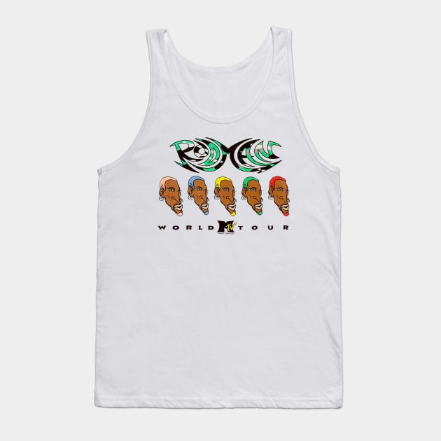 Rodman World Tour - Dennis Rodman Tank Top by nicklower